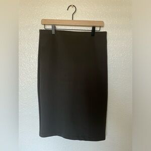 Catherine Malandrino Brown Zipper detail skirt